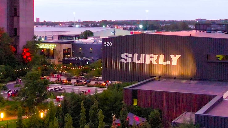 Surly facility at dusk